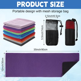 Peryiter 20 Pack Cooling Towels Bulk for Neck and Face 12 x 35 Inch Cooling Towel for Hot Weather Quick Dry Sweat Rags Soft Breath Portable with 20 Storage Bags Gym Yoga Athletes Sports Fitness