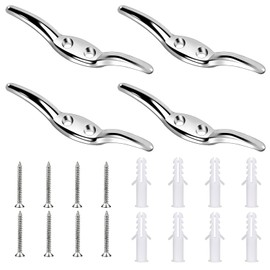 4 Pcs Zinc Alloy Blind Cord Holder with Screws - Safety Rope Cleat for Home Office Window Blinds, Curtains & Sun Shades
