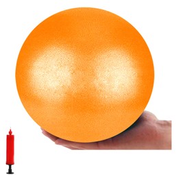 XIECCX Mini Yoga Balls 6 Inch Exercise Pilates Therapy Balance Micropore Ball Barre Equipment for Home Stability Training Physical Core Training with Pump(Orange)