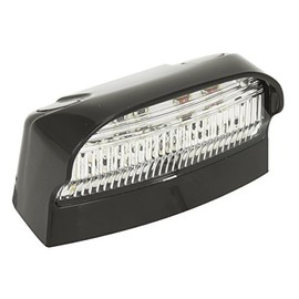 LED Autolamps 41 Series Multivolt 12-24V 4-LED's Licence Plate Lamp with Black Housing in Blister Pack, 70 mm x 42 mm x 40 mm Size