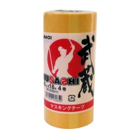 カモ井加工紙 カモ井 マスキングテープ 武蔵 4巻入 30mm×18M