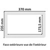 cyclingcolors Window Rectangular Clip On Porthole White PVC Garage Doors