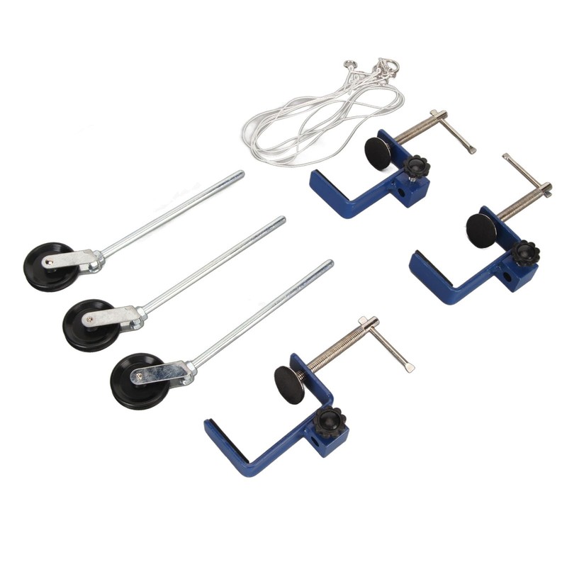 Woodworking Clamp Table Mounting Clamp with Metal Pulleys, Reinforced Bench
