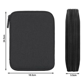 Organizador Portátil Bolsa de Accesorios Electrónicos - Organizador de Cables, Accesorios de Electrónica Estuches, Porta Cables Portátil Impermeable para Cables,Teléfonos Móviles,Cables USB (Negro)