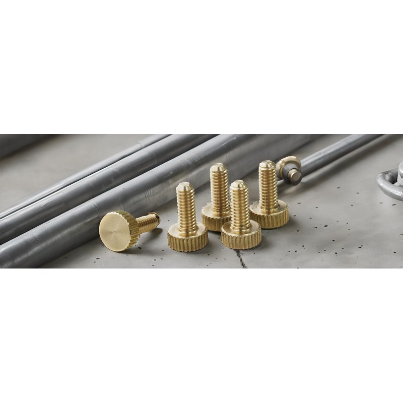 PrecisionGeek Brass Flat Knurled Thumb Screws M3×10 mm – Set of