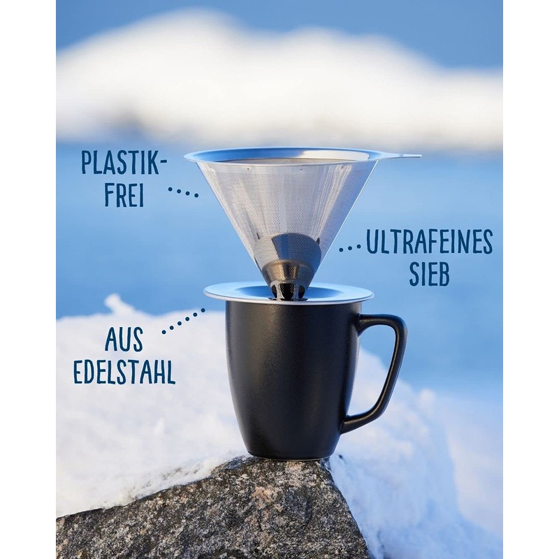 Stainless Steel Coffee Filter, Zero Waste, Permanent Coffee Filter, Reusable