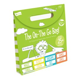 The On The Go Bag, Travelling Games for Kids, Grab and Go Travel Card Games for Car, Airplanes, Ages 4+