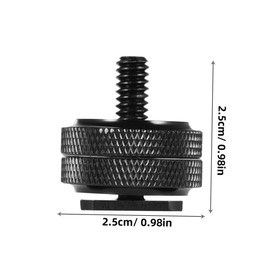 Operitacx 4 Stück Hot Shoe Blitzschuh Adapter Dual Schraube Vielseitiger Stativadapter für DSLR Rig für Mikrofone Monitore LED Lichter Mehr