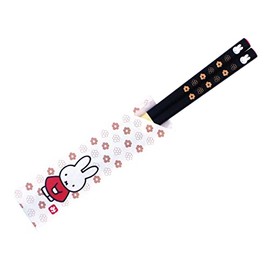 Kaneshotouki 213005 Dick Bruna Miffy Chopsticks Painted Chopsticks for Adults, Tableware, 8.3 inches (21 cm), Miffy Flower, Black, Made in Japan