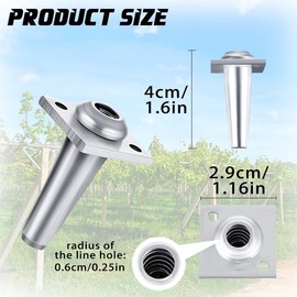 15 Pcs Anchor Wire Vise Set – Grape Trellis Anchor Vise for Tightening 12-13 Gauge Wire in Trellises, Vineyards, Fences, and Arbors