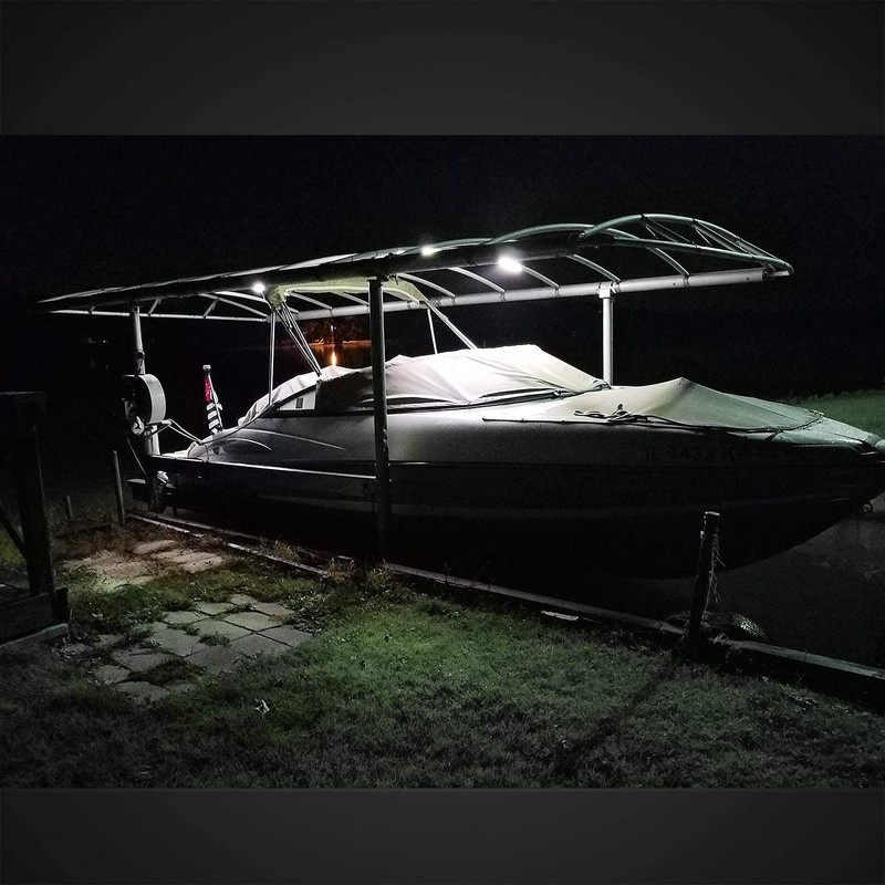Partsam Waterproof Led Boat Lights White Beam 6.3 inch 36W