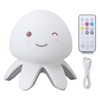 Night Light Jellyfish Shape Cute Remote Control RGB Silicone Tap