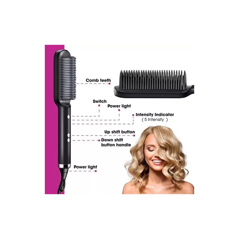 Escova Secadora Profissional Seca, Alisa E Modela Cabelo