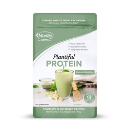 Morlife Plantiful Protein Matcha White Choc 440g