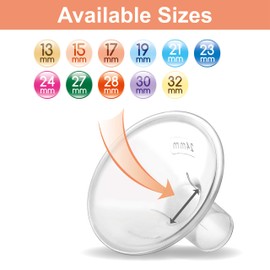 Maymom MyFit 24mm Shields Small; Compatible with Medela Breast Pump PersonalFit, Freestyle, Harmony, Maxi, Freestyle Flex Connector; Connect to Maymom Wide/Narrow Connector, Pack of 2