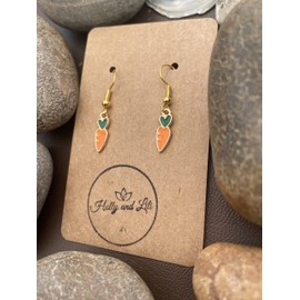 Carrot Earrings, Carrots Drop And Dangle Earrings, Vegetable Earrings, Carrots, Carrot Hooks