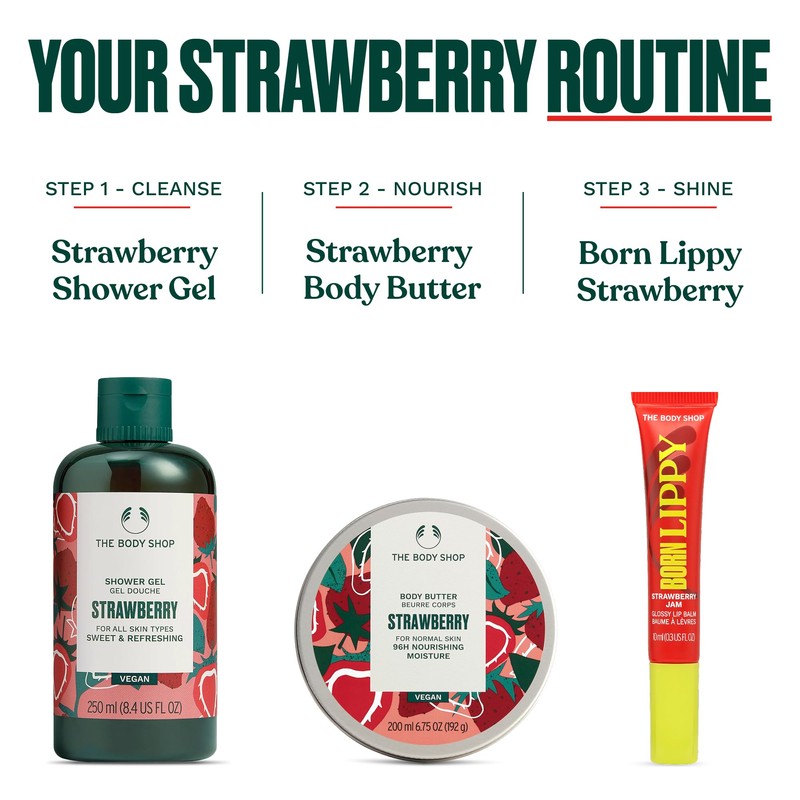 The Body Shop Born Lippy Strawberry Jam Glossy Hydrating Lip