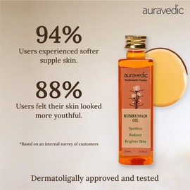 Auravedic Kumkumadi Oil, 100 Ml. Kumkumadi Face oil for Glowing Skin