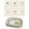 Rhys Pack of 2 Soap Dish, Soap Dish with Drain,