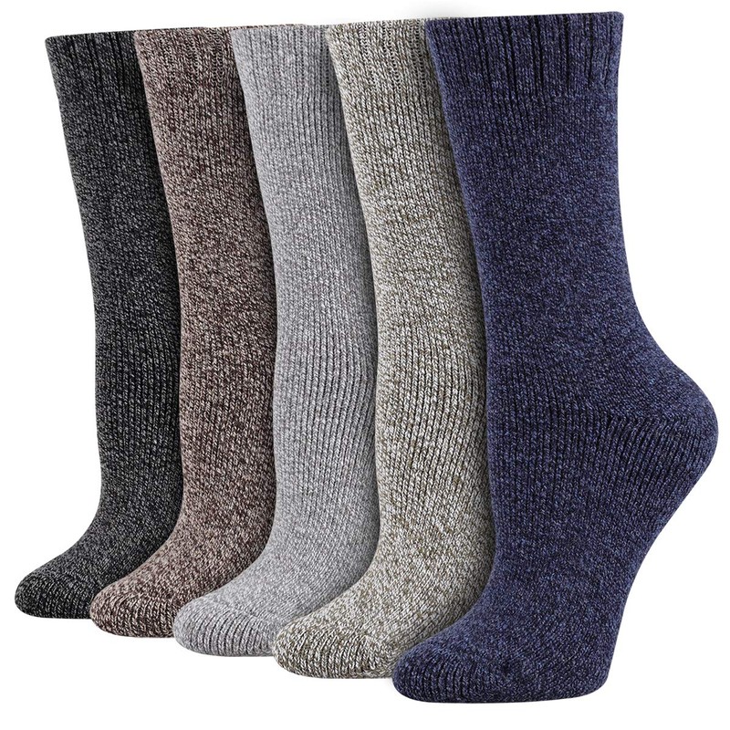 Heatuff - Calcetines de lana de invierno para mujer, cálidos,
