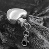 1 oz Heart-Shaped Mini Hip Flask with Keychain Cover and