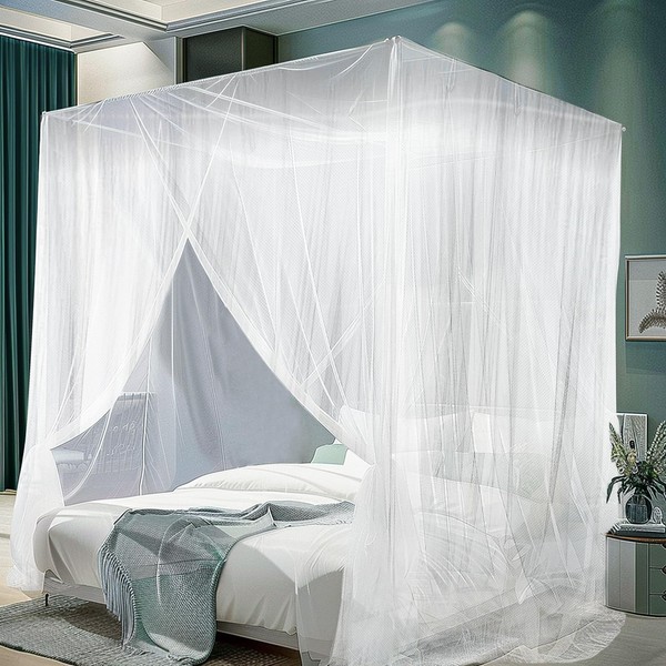 mizikuu Mosquito Net Bed, 200 x 220 x 210 cm,