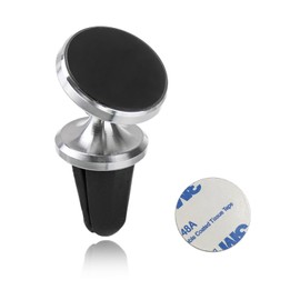 Augeny Car Magnetic Phone Holder, 360 Degree Adjustable Strong Magnet Cell Phone Holder Mount for Auto Air Vent, Universal Vehicle Cellphone Accessories Fit for All Smartphones (Silver)