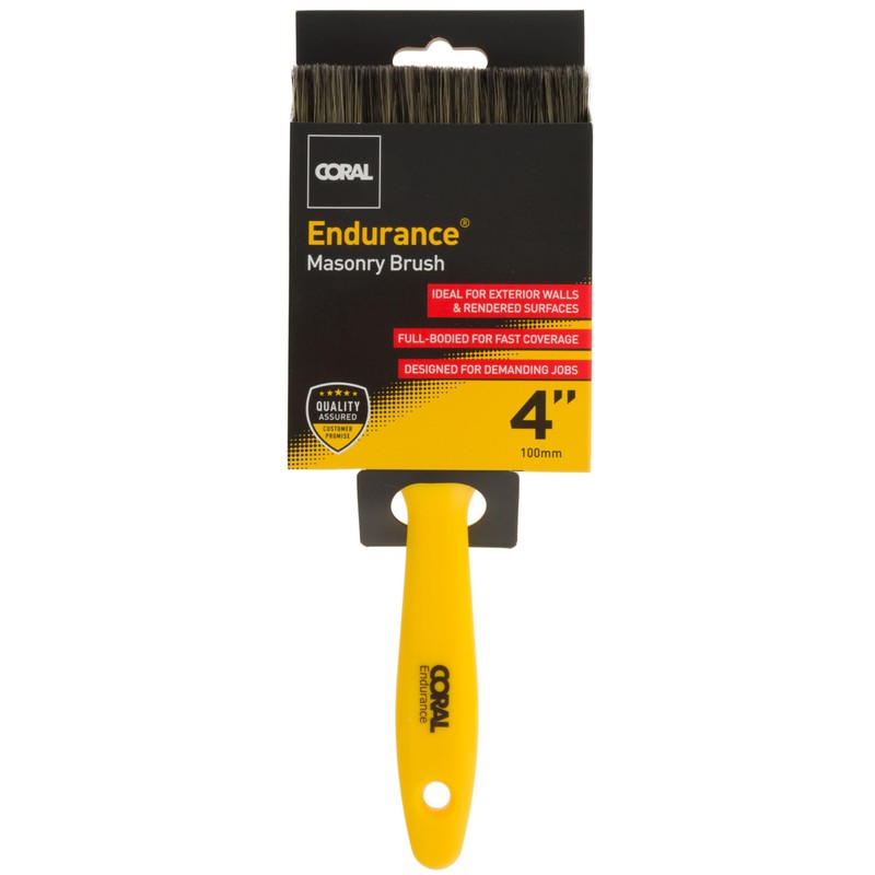 Coral 32500 Endurance Masonry Brush for Walls, Brick, Cement, Pebbledash