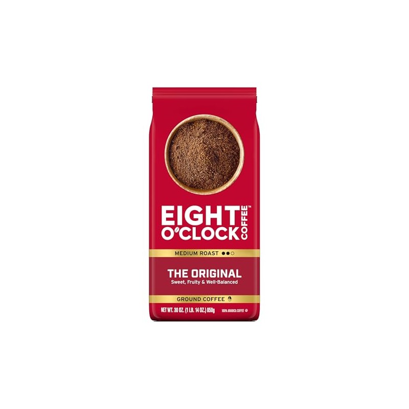 Eight O'Clock Coffee The Original, Medium Roast Ground Coffee 100%