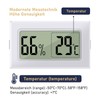 LYCXAMES Thermometer & Hygrometer, 8 Pieces Mini LCD Digital Hygrometer