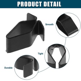 50 Stück Innenverkleidung Befestigungs Metall Clip Compatible mit Vw Caddy Clip Auto Klipse Klammern Verkleidung Halteklammer Befestigungsclips(Schwarz)