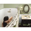 Moen Brushed Nickel Adjustable 57 to 60-inch Stainless Steel Double