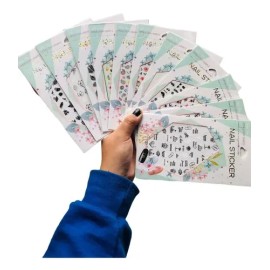 1000 Stickers Para Uñas Nail Sticker Paquete 12 Pzas                                                                                                  