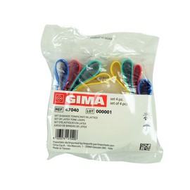 Gima 47040 Toning Sticks Latex Bands, Set of 4