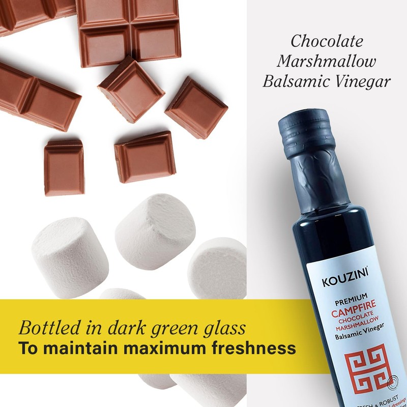 Kouzini Ultra Premium Chocolate Marshmallow Balsamic Vinegar (250ML Bottle)