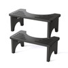 Set of 2 Foldable Toilet Stool, 7 Inch Poop Squatting