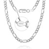 LeCalla Links Sterling Silver Italian Jewellery 3.5 mm, 6.8 mm