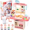 Prextex Plastic Pretend Play Kitchen Set - Multi-Color Kitchen Playset