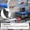 sourcing map 8pcs Tee Wing Knobs M6 x 50mm Metric