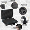 17 Inch Carrying Case With Customizable Pre-Diced Foam, Aluminum Alloy