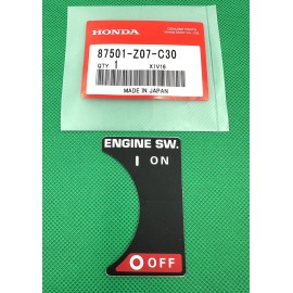 Honda Genuine MARK 87501-Z07-C30 Engine Switch OEM NEW EU2000i EB2000i EU2000ik1