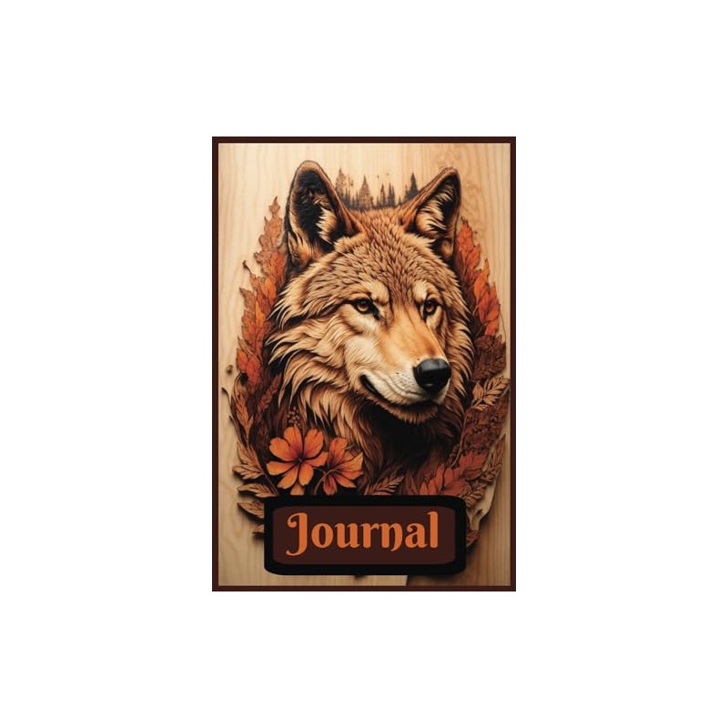 Majestic Wolf Journal: 200 Lined Pages For Your Thoughts