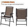 KOTEK Patio Bistro Set, 3 Piece Outdoor Furniture Set w/Round