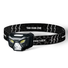 TANSTRIDER Headlamp Flashlight High Lumens LED Rechargeable Headlights with White Red Light,Waterproof Motion Sensor Ultra Bright Head Lamp,4 Mode for Camping Essentials Fishing Hiking Repairing