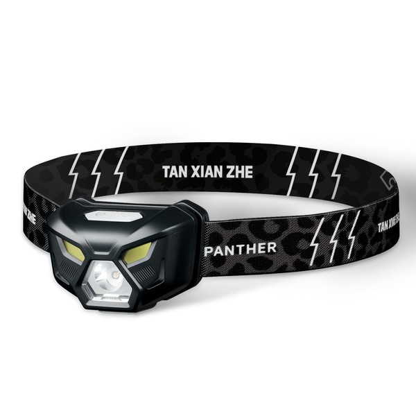TANSTRIDER Headlamp Flashlight High Lumens LED Rechargeable Headlights with White