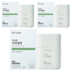 Dr.Lin Zinc Selenium 24g, 30 tablets, 3 units / 닥터린 아연셀렌 24g, 30정, 3개