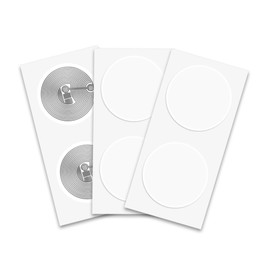 NFC Tags NXP NTAG215 White Round NFC Sticker 25mm Diameter - 100% Compatible with TagMo Amiibo and All Other NFC Enabled Devices by TimesKey-55 Pack