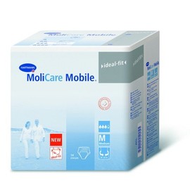 Molicare Mobile Absorbent Disposable Protective Underwear - Case/56 (Sm (24" - 35" Waist))