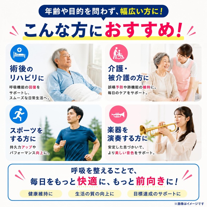 Kawamoto Sangyo Breathing Training Equipment 1-Piece Set
