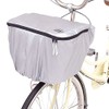 川住製作所 自転車 ファスナー式バスケットカバー フロントタイプ KW-210 シルバー